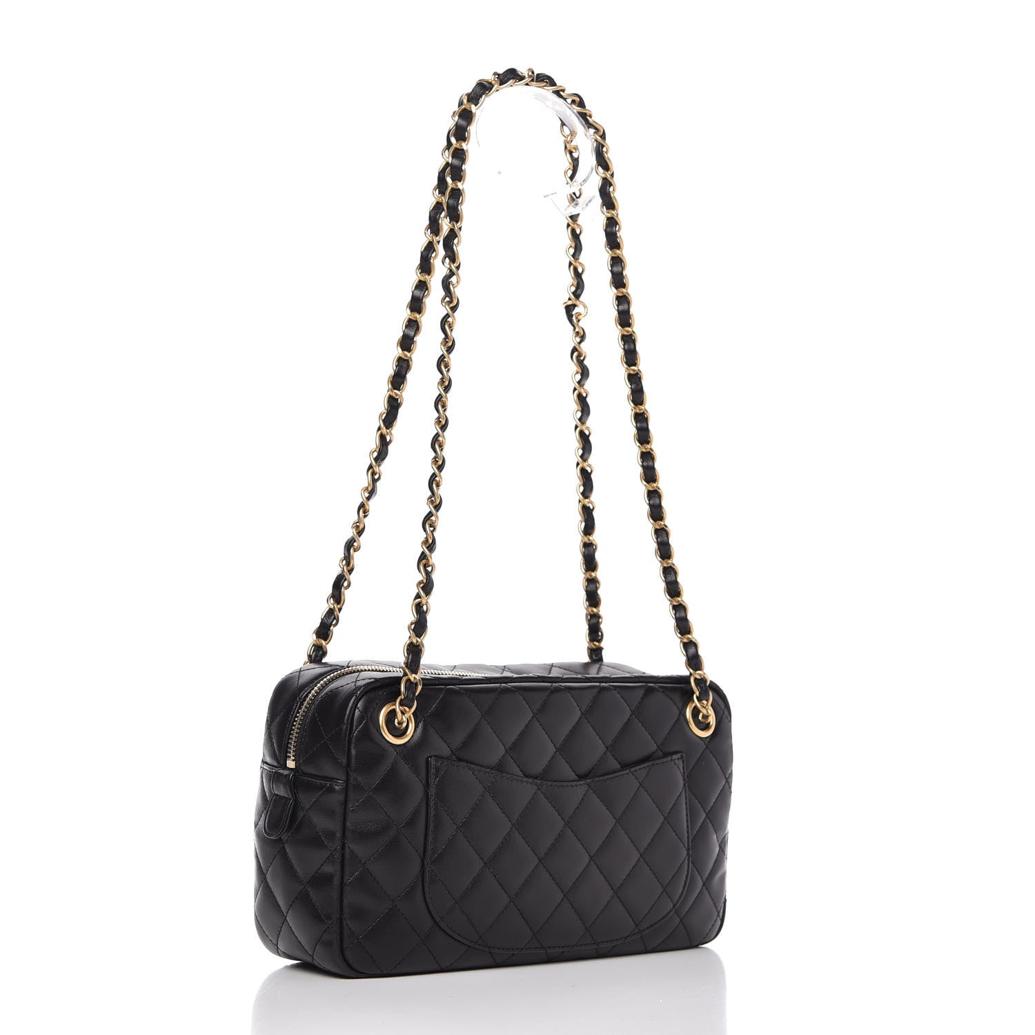 Chanel Calfskin Quilted Small Girl Shoulder Bag Black 3 of 10