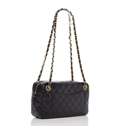 Chanel Calfskin Quilted Small Girl Shoulder Bag Black 3 of 10