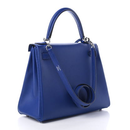 Hermes Evercolor Verso Kelly Retourne 28 Bleu Royal 5P Pink 2 of 13
