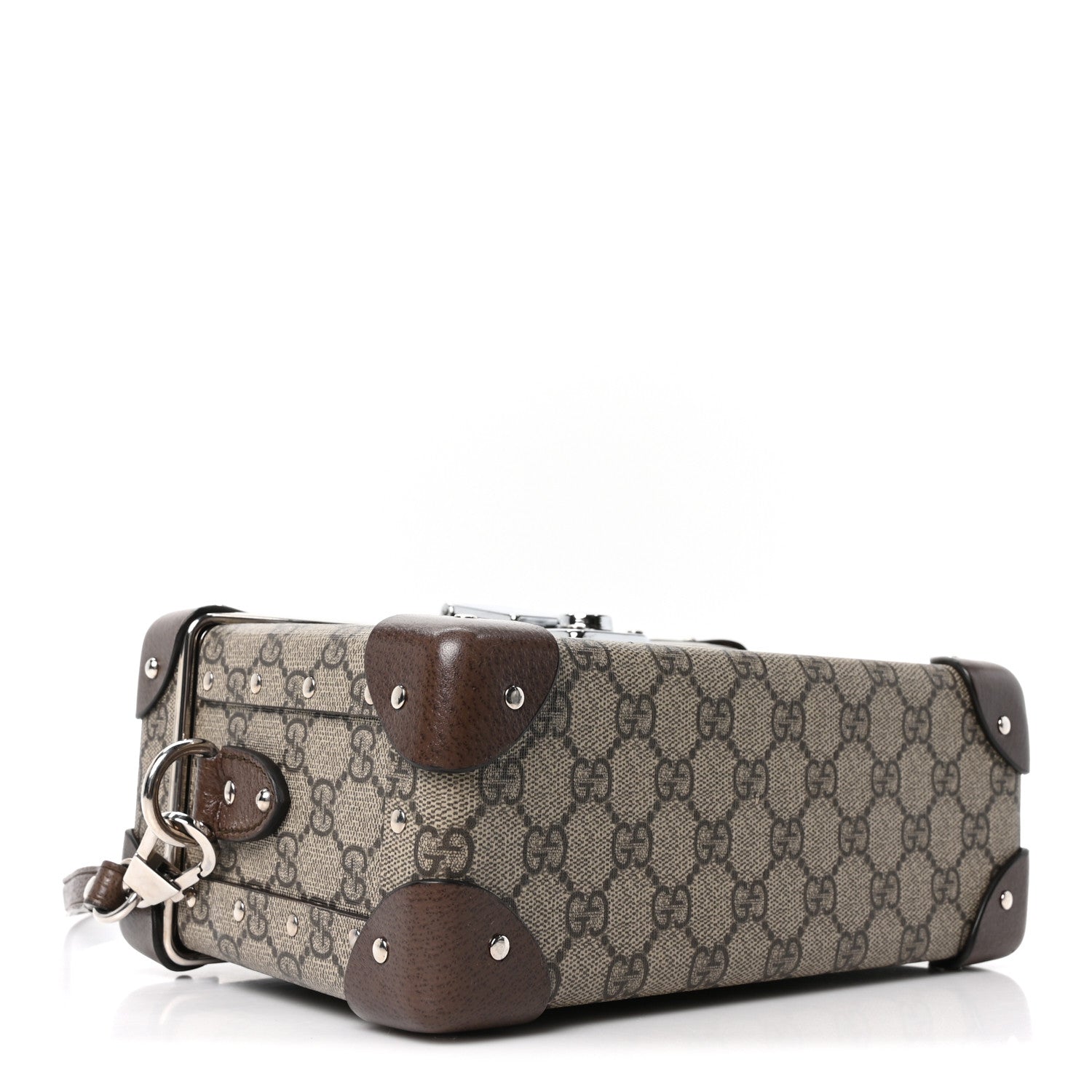 Gucci GG Supreme Monogram Globe-Trotter Beauty Case Brown 4 of 10