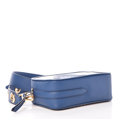 Fendi Glazed Fabric Vitello Century F is Fendi FF 1974 Stamp Patch Camera Case Mogano Panna Iris 4 of 9