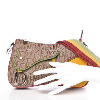 Christian Dior Monogram Rasta Double Saddle Beige 2 of 12
