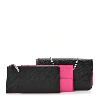 Louis Vuitton Epi Pochette Felicie Black Hot Pink 3 of 13
