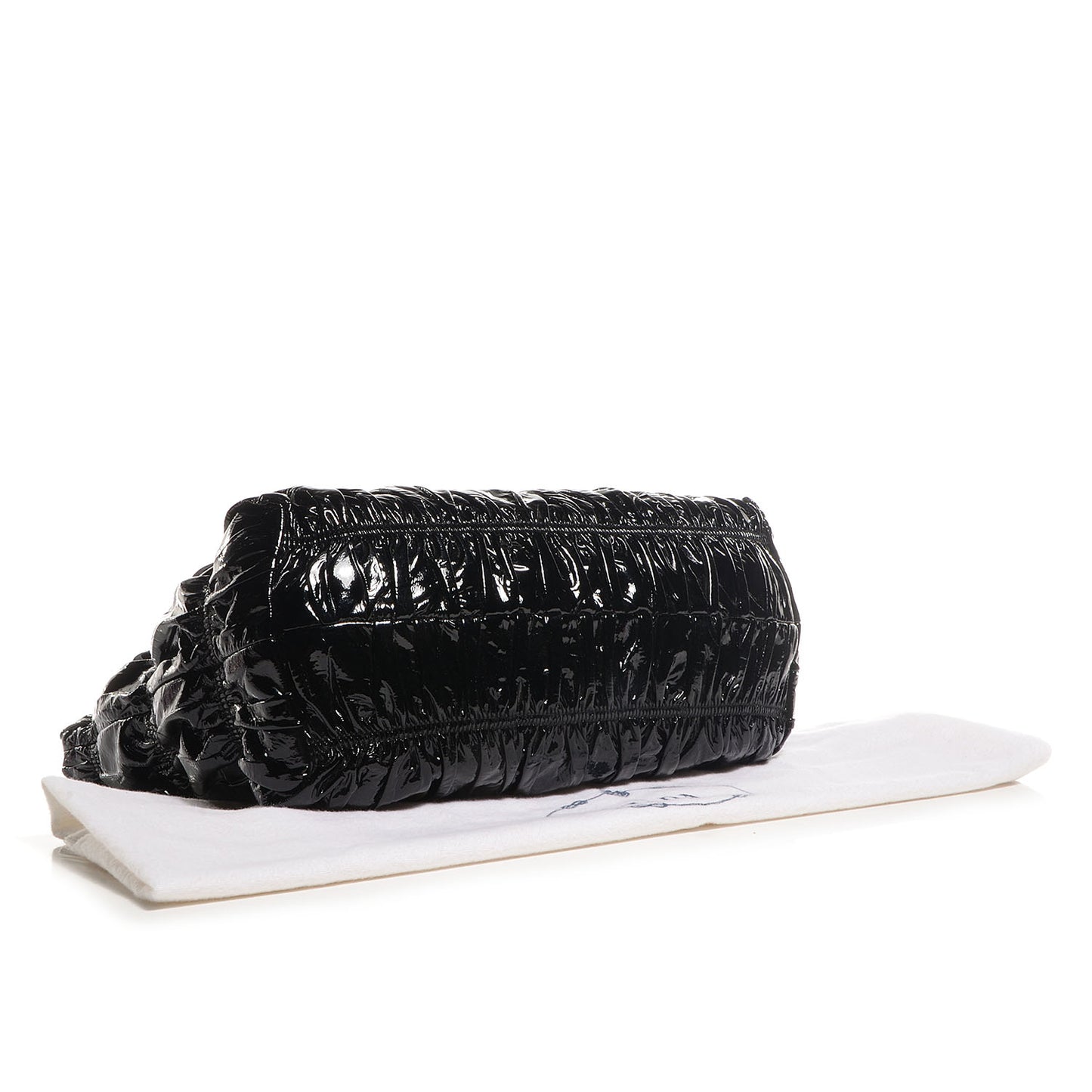 Vernice Gaufre Tote Black