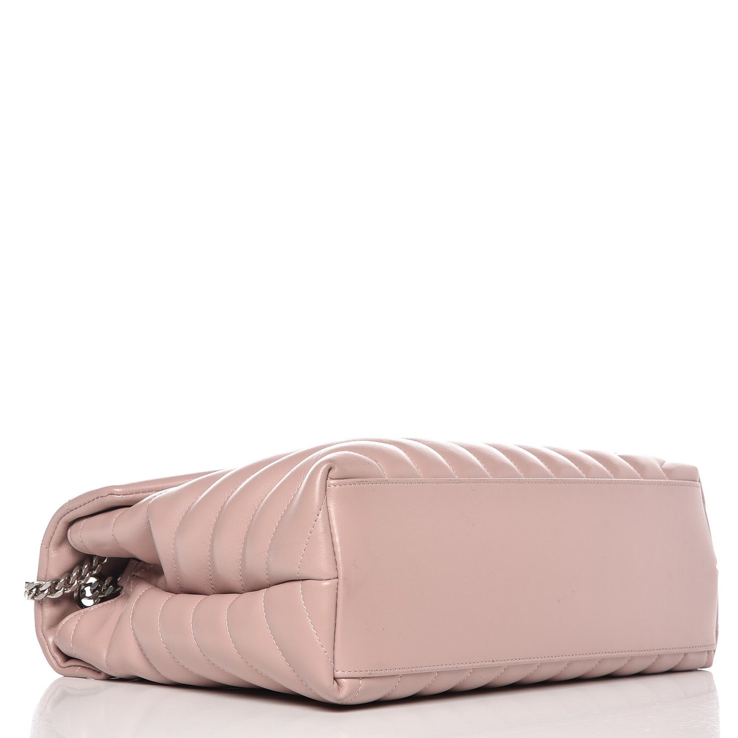 Calfskin Y Quilted Monogram Medium Loulou Chain Satchel Rose Antic