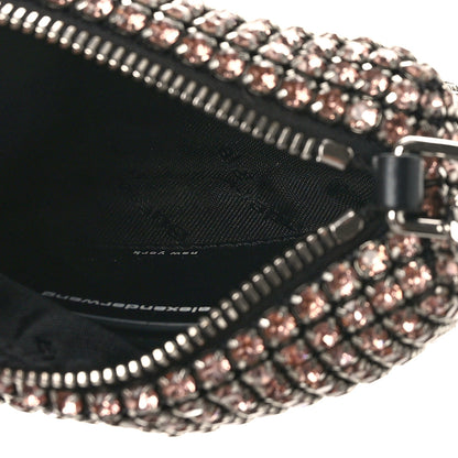 Alexander Wang Mesh Crystal Rhinestone Mini Heiress Pouch Pink 5 of 10