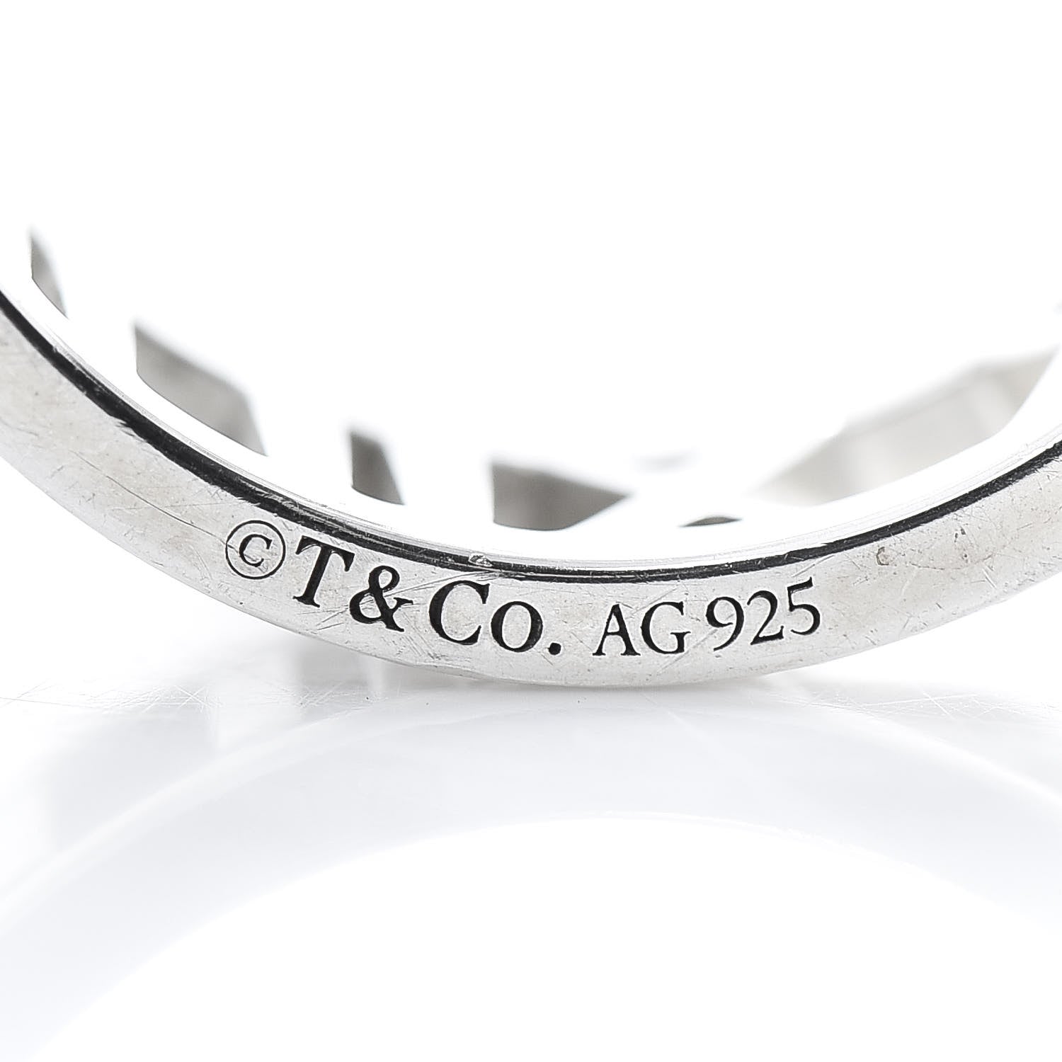 Tiffany Sterling Silver Wide Atlas Open Ring 54 6.75 4 of 4
