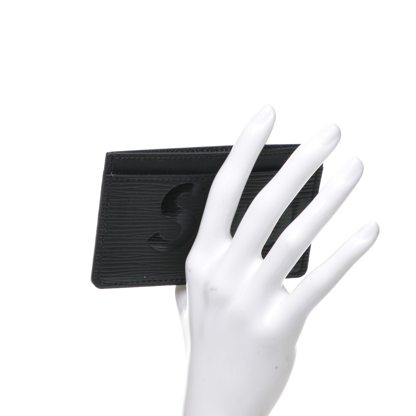 X SUPREME Epi Card Holder Black