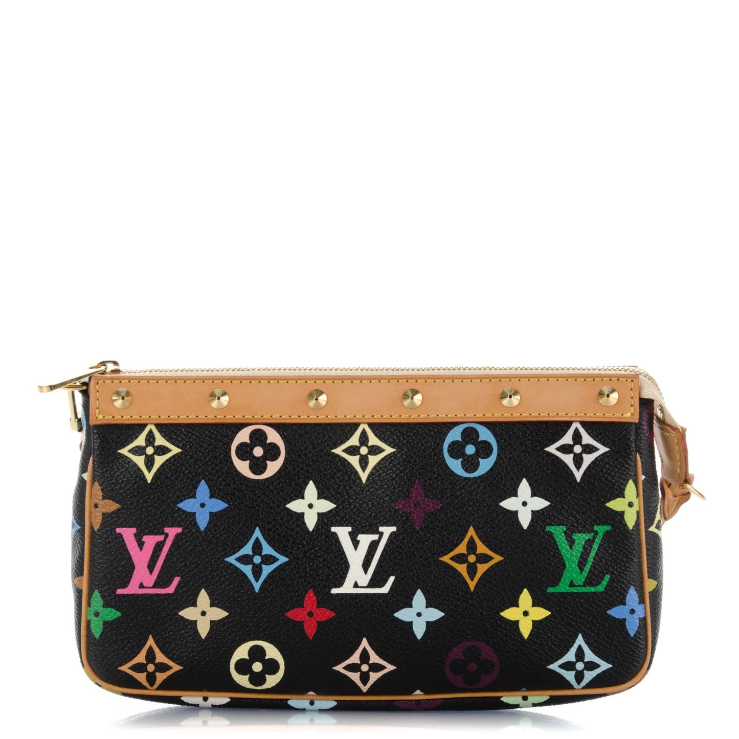 Monogram Multicolor Pochette Accessories Black