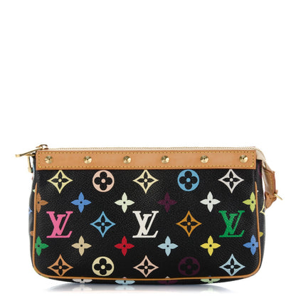 Louis Vuitton Monogram Multicolor Pochette Accessories Black 1 of 8