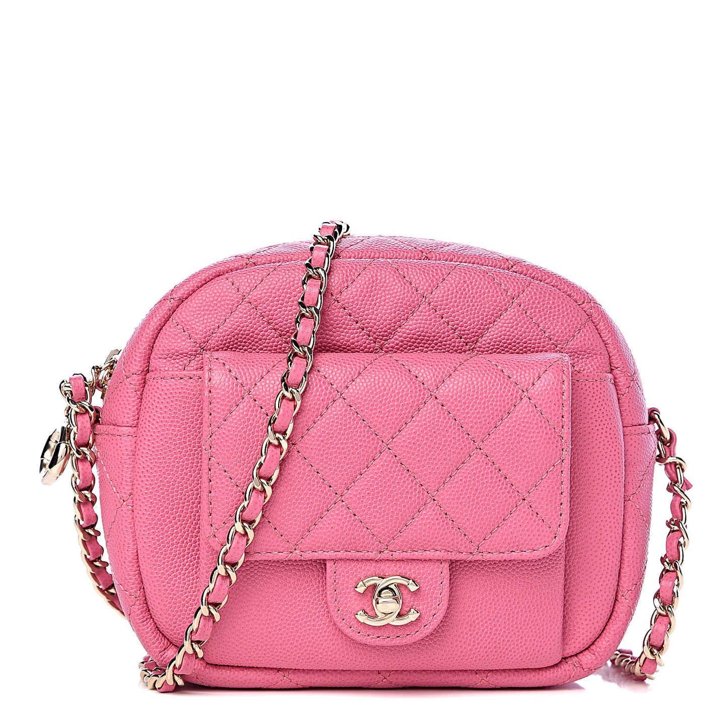 Caviar Quilted CC Day Camera Case Pink