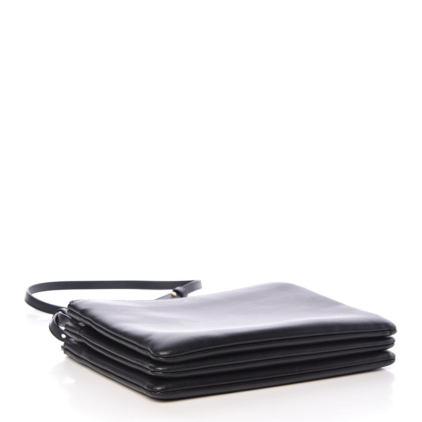 Lambskin Large Trio Crossbody Bag Black