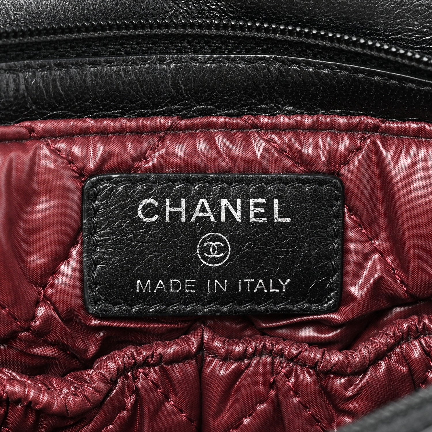 Chanel Lambskin Quilted Flap Cosmetic Case Black 6 of 17
