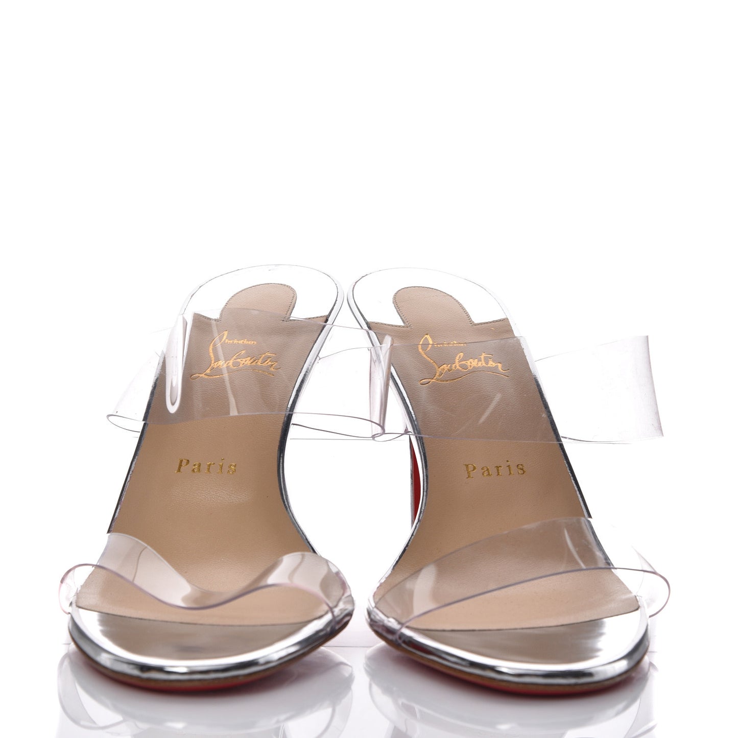 Specchio PVC Just Nothing 85 Slide Sandals 41 Silver