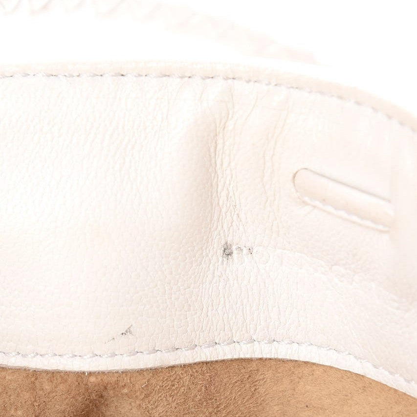 Nappa Intrecciato Mini Shoulder Bag White