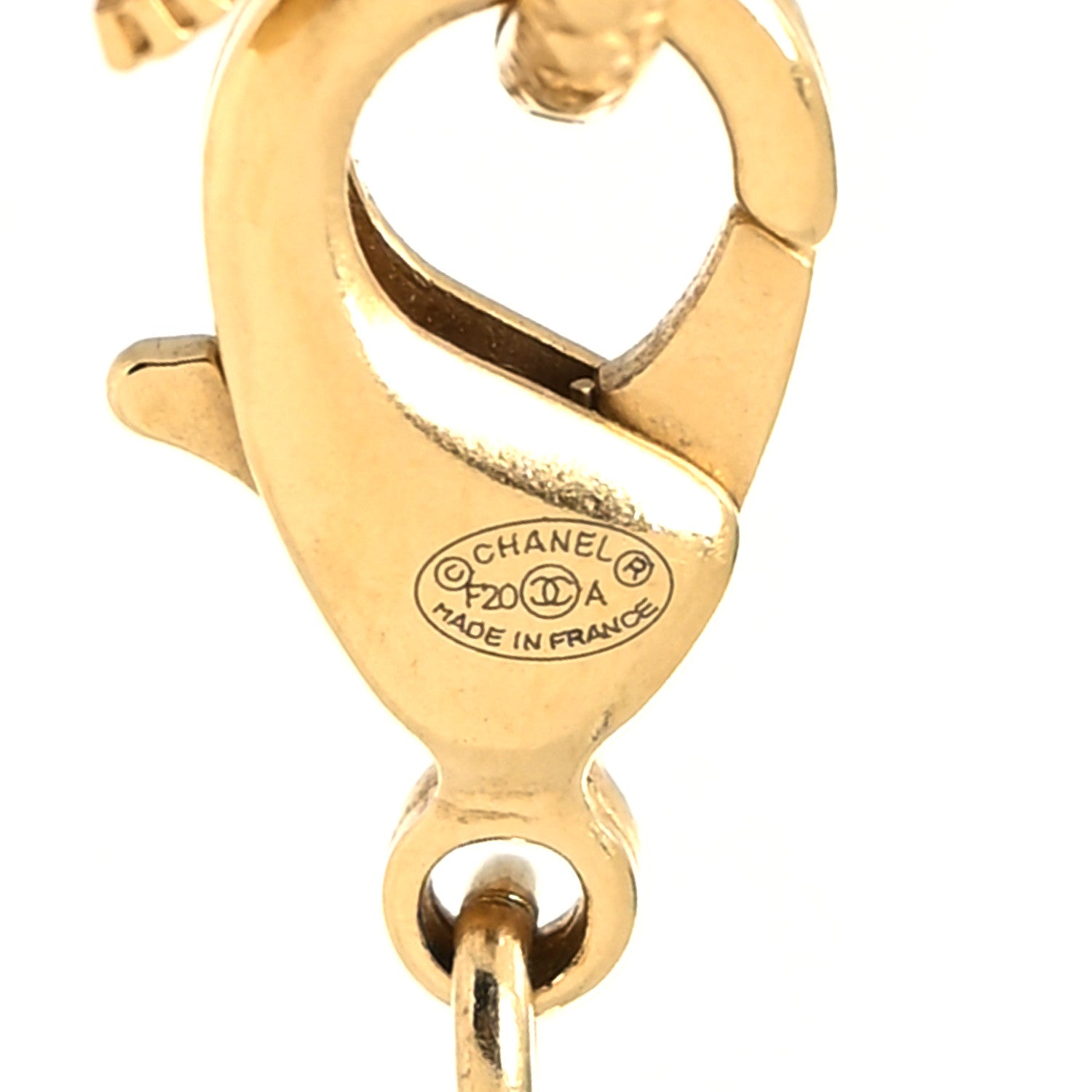 Chanel Crystal Pearl Perfume Bottle CC Necklace Gold 5 of 5
