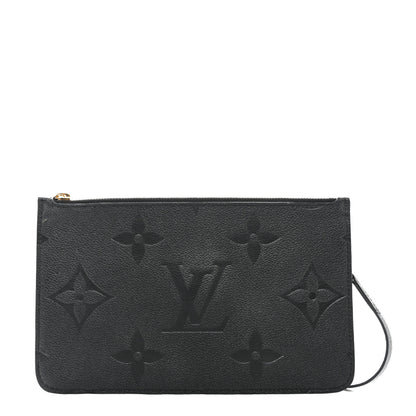 Louis Vuitton Empreinte Monogram Giant Neverfull MM Pochette Black 1 of 7