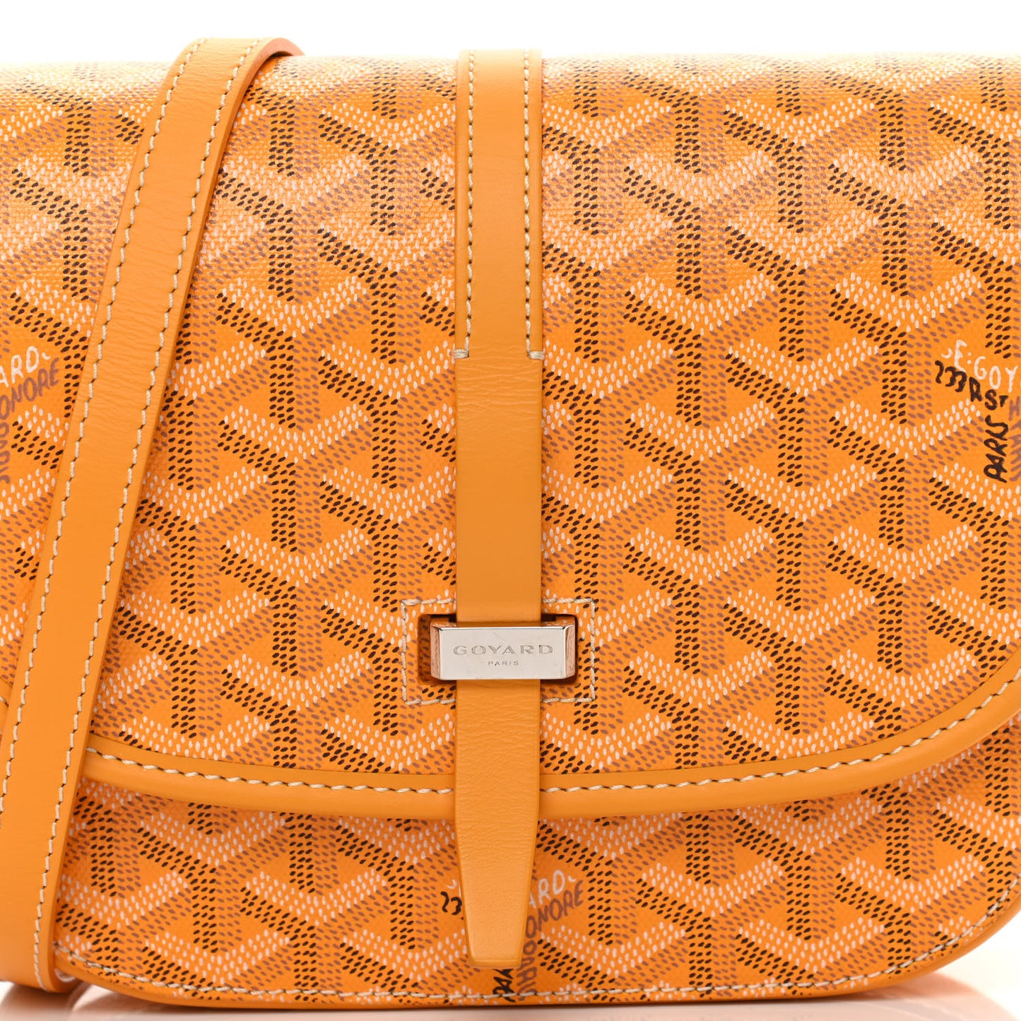 Goyardine Belvedere II PM Messenger Bag Yellow