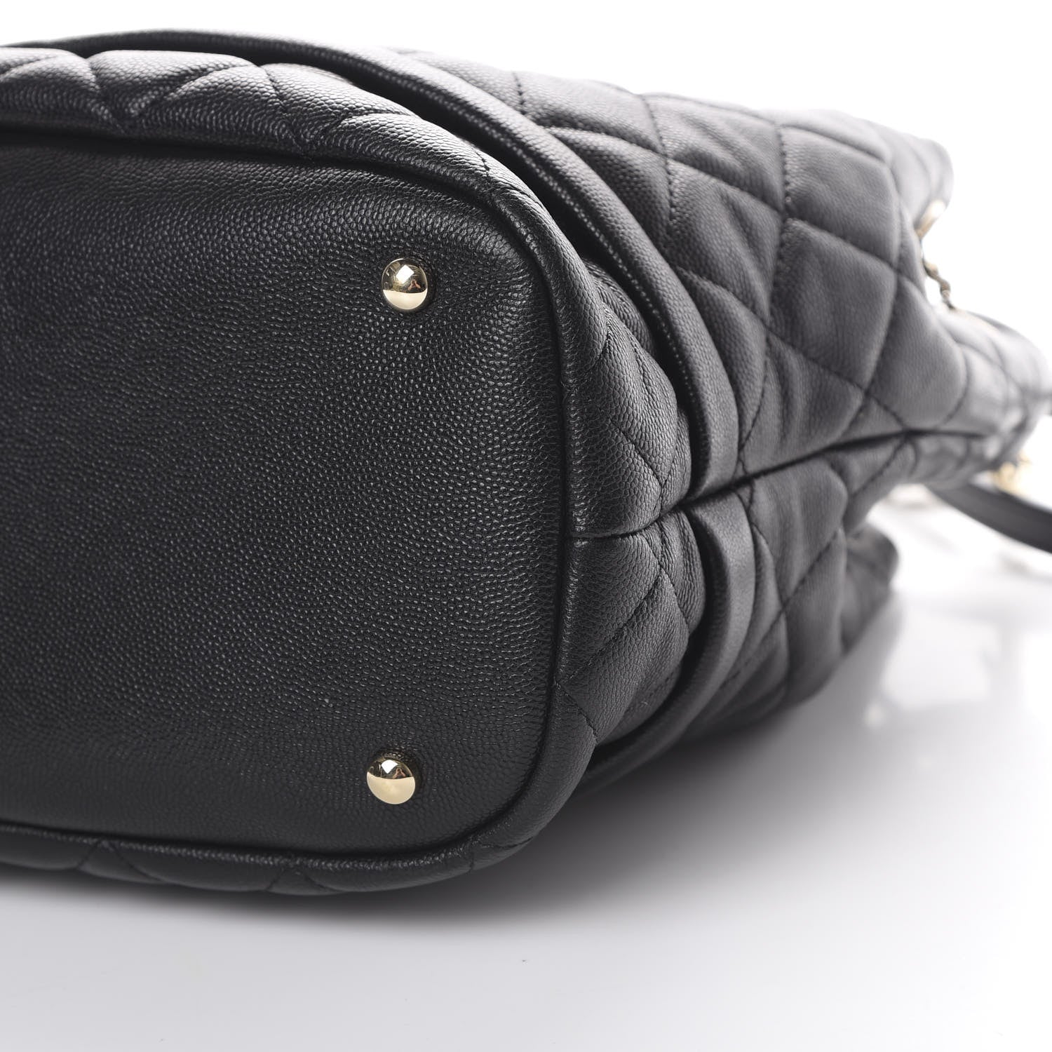Chanel Caviar Quilted Large Rolled Up Bucket Drawstring Bag Black 9 of 16