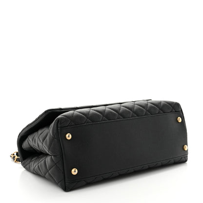 Chanel Caviar Quilted Small Coco Handle Flap Black 4 of 11