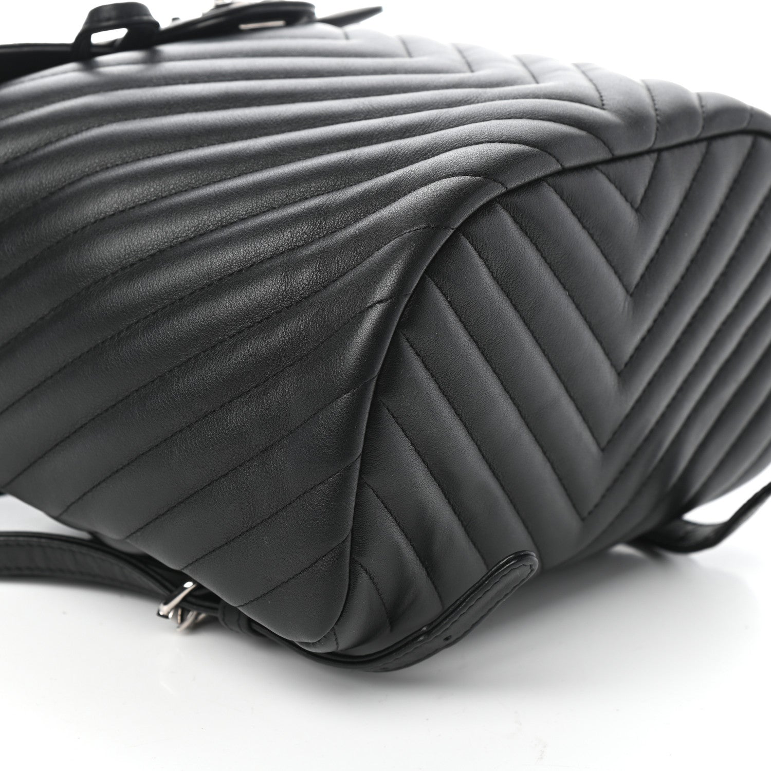 Chanel Calfskin Chevron Quilted Small Urban Spirit Backpack Black 8 of 10