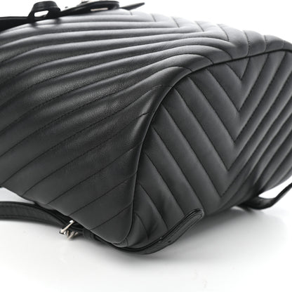 Chanel Calfskin Chevron Quilted Small Urban Spirit Backpack Black 8 of 10