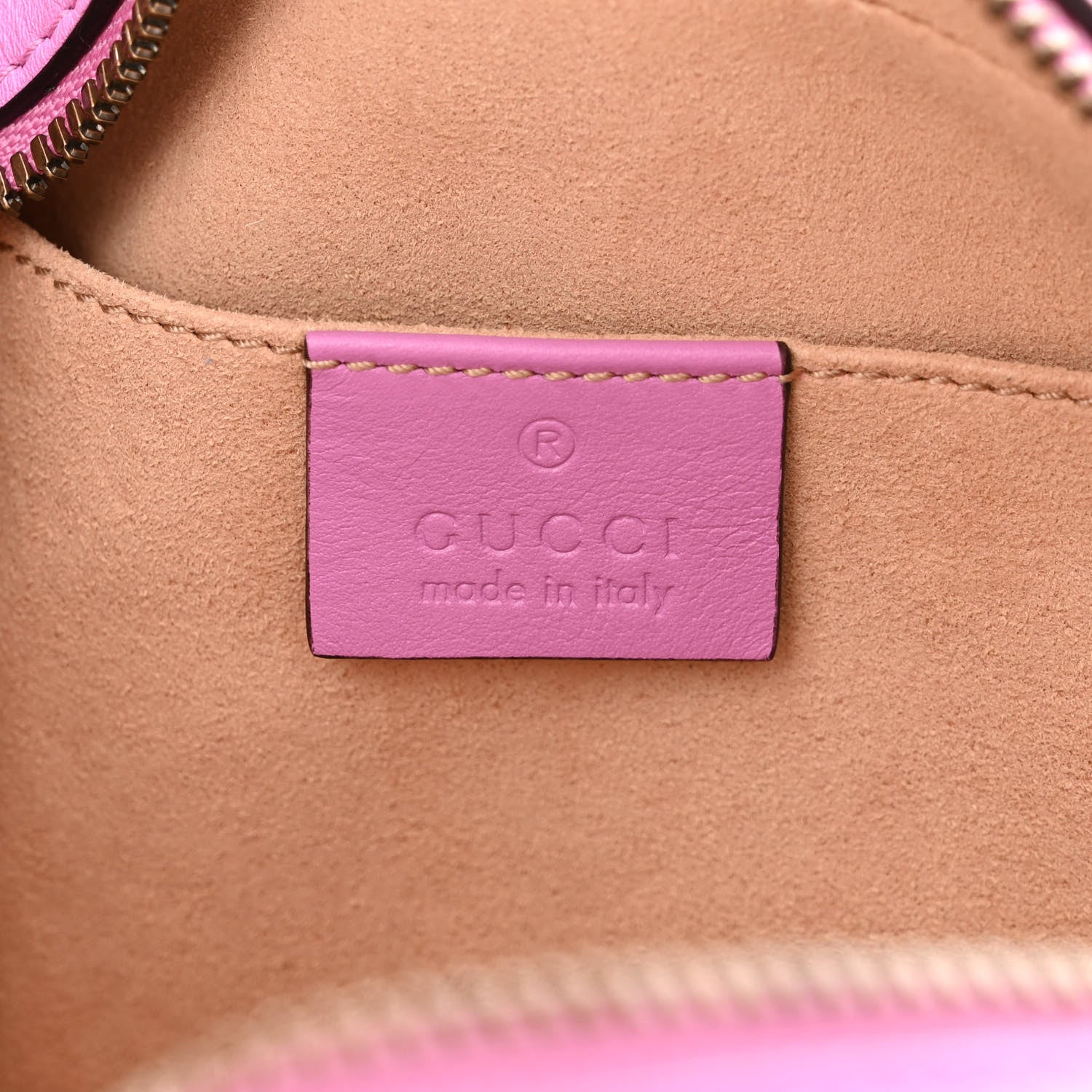 Gucci Calfskin Matelasse Small GG Marmont Chain Shoulder Bag Candy Mousse 6 of 10