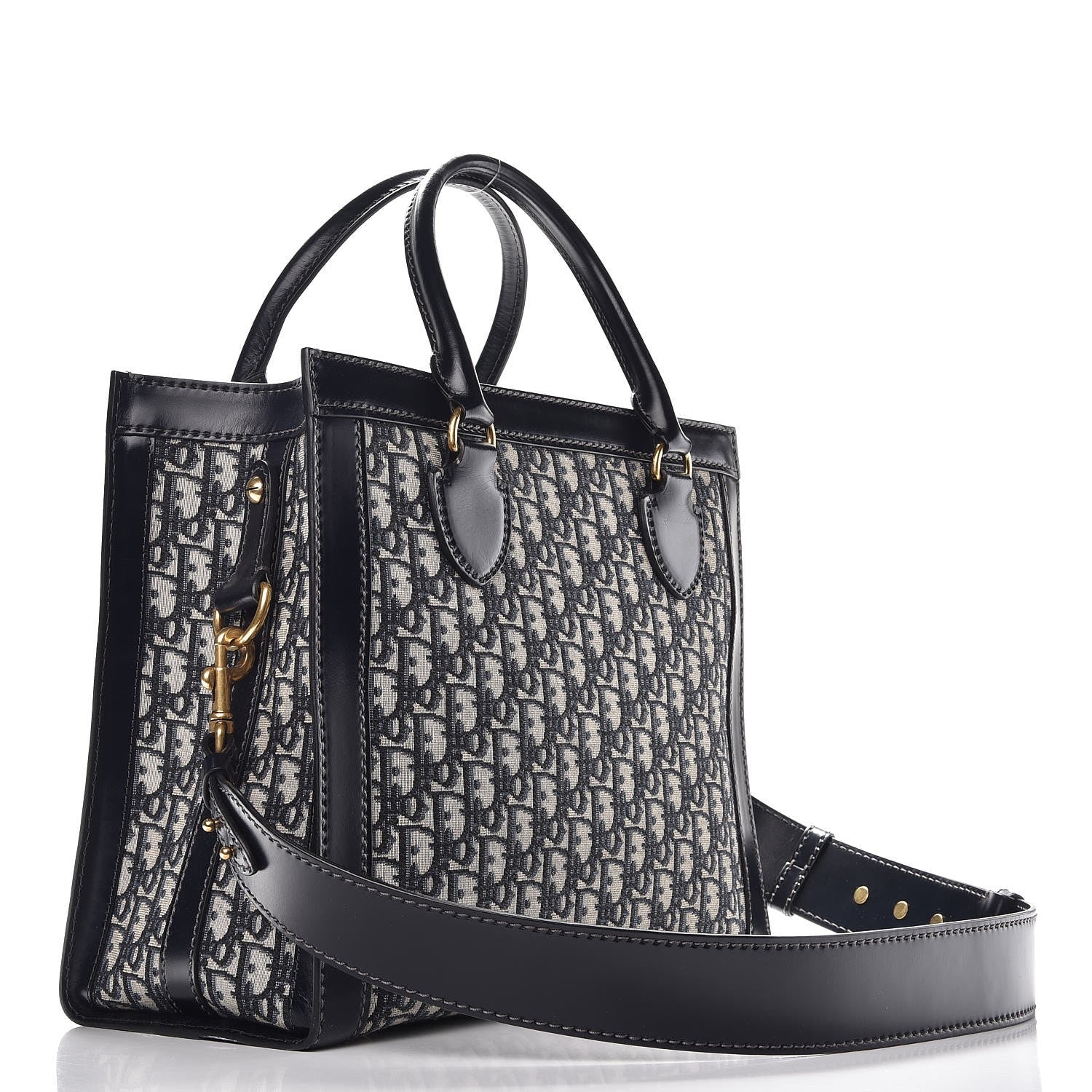 Christian Dior Oblique Tote Bag Blue 4 of 8