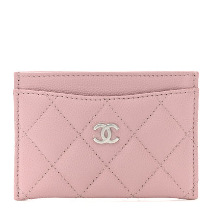 Chanel Caviar Quilted Card Holder Light Pink 1 of 8