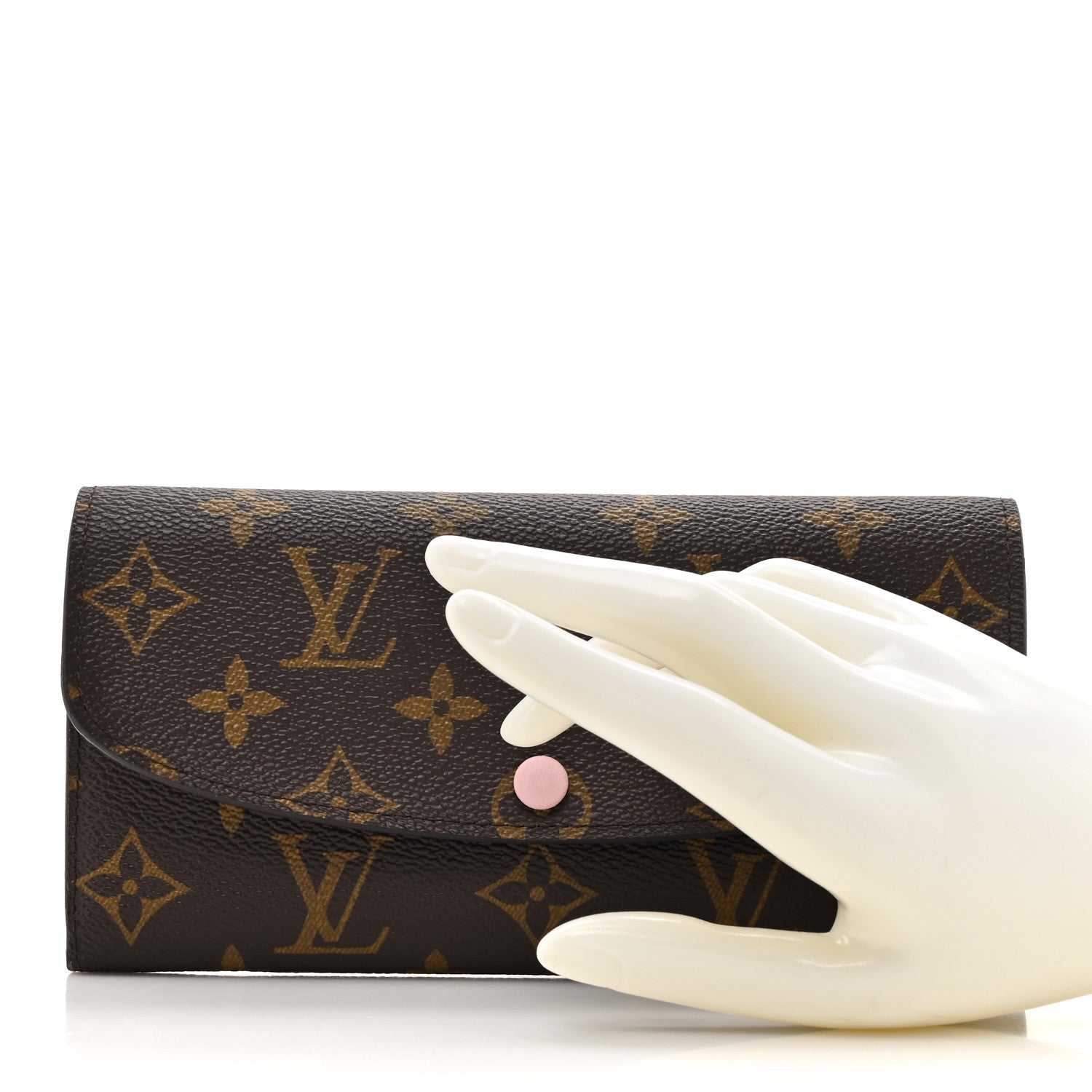 Louis Vuitton Monogram Emilie Wallet Rose Ballerine 2 of 9