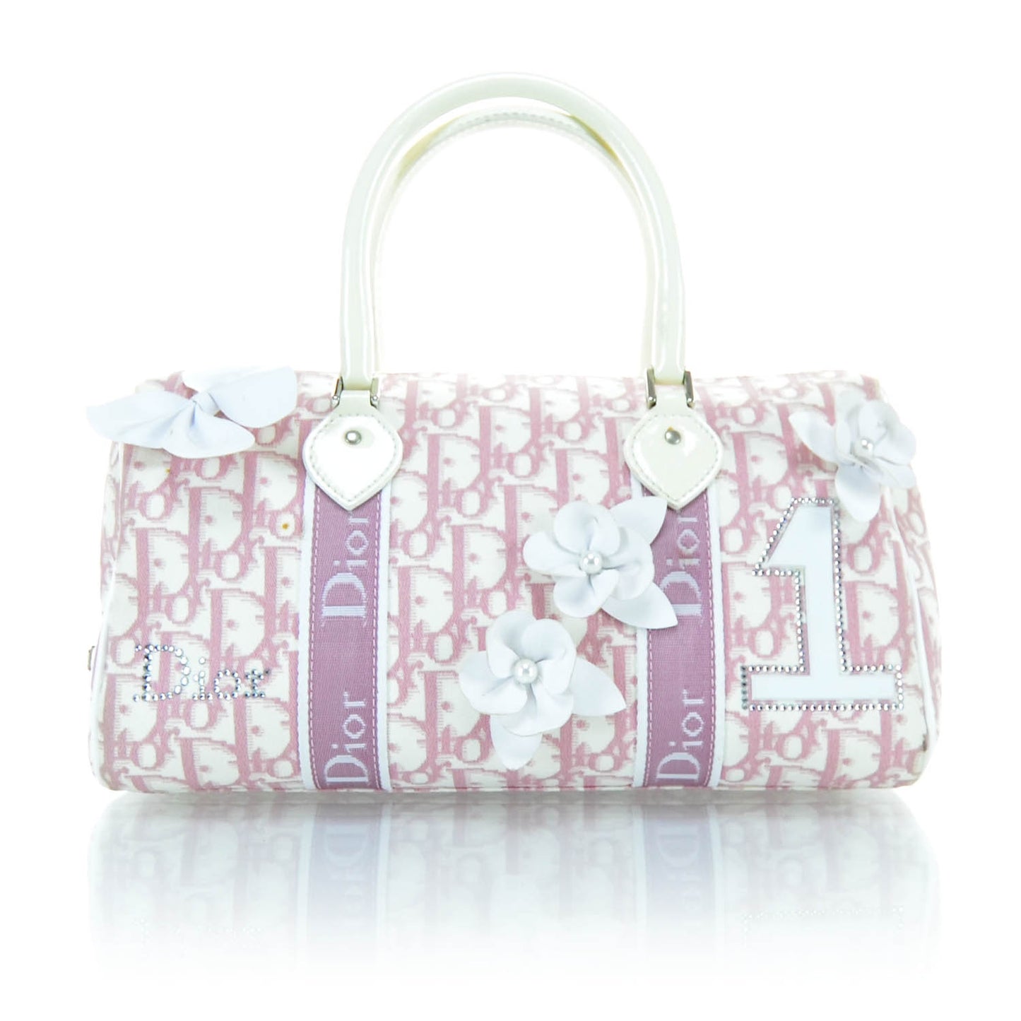Monogram Girly Boston Pink