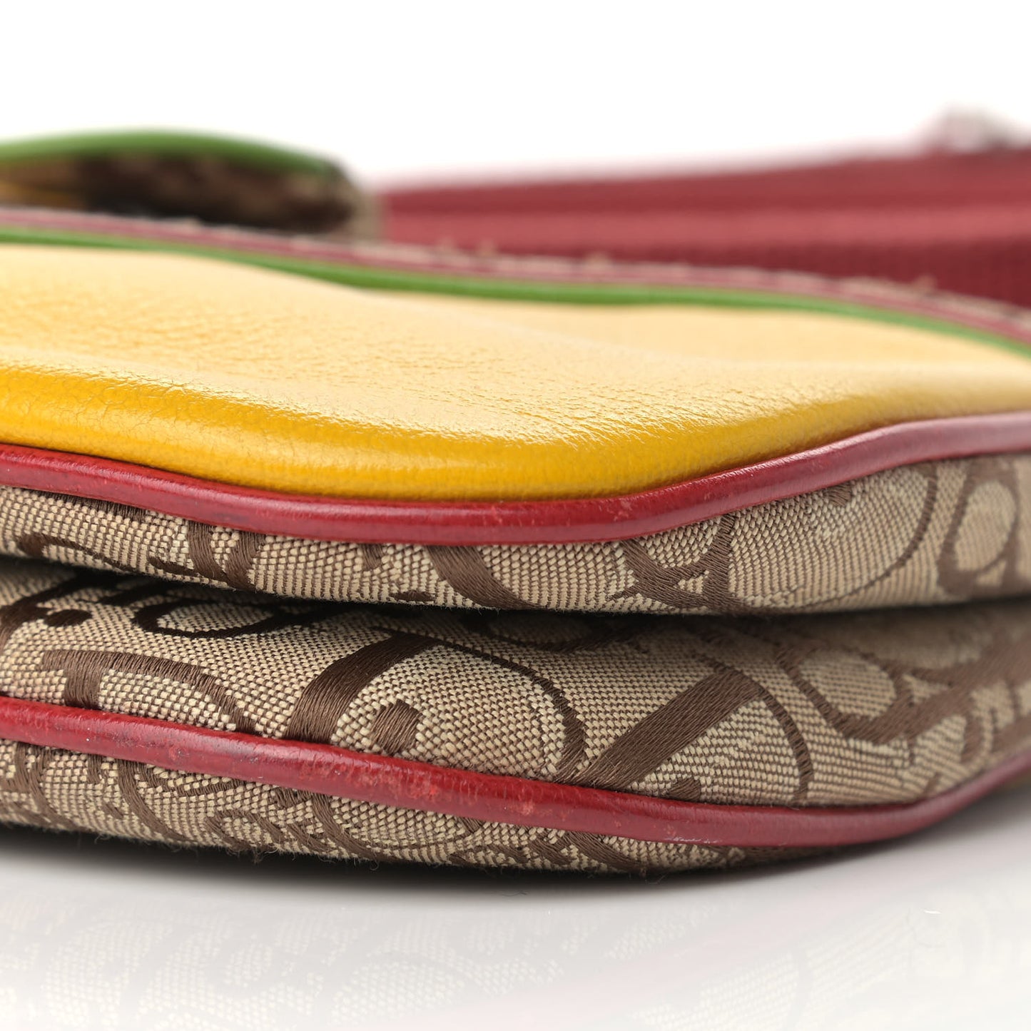 Monogram Rasta Double Saddle Beige