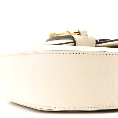 Gucci Azalea Calfskin Web Mini Horsebit 1955 Shoulder Bag Mystic White 10 of 10