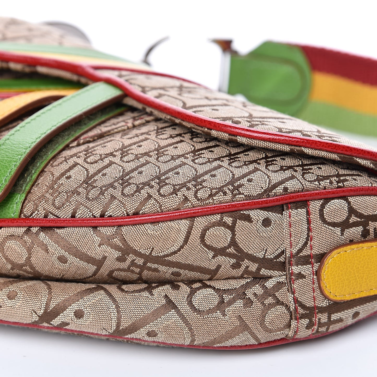 Monogram Rasta Saddle Bag Beige