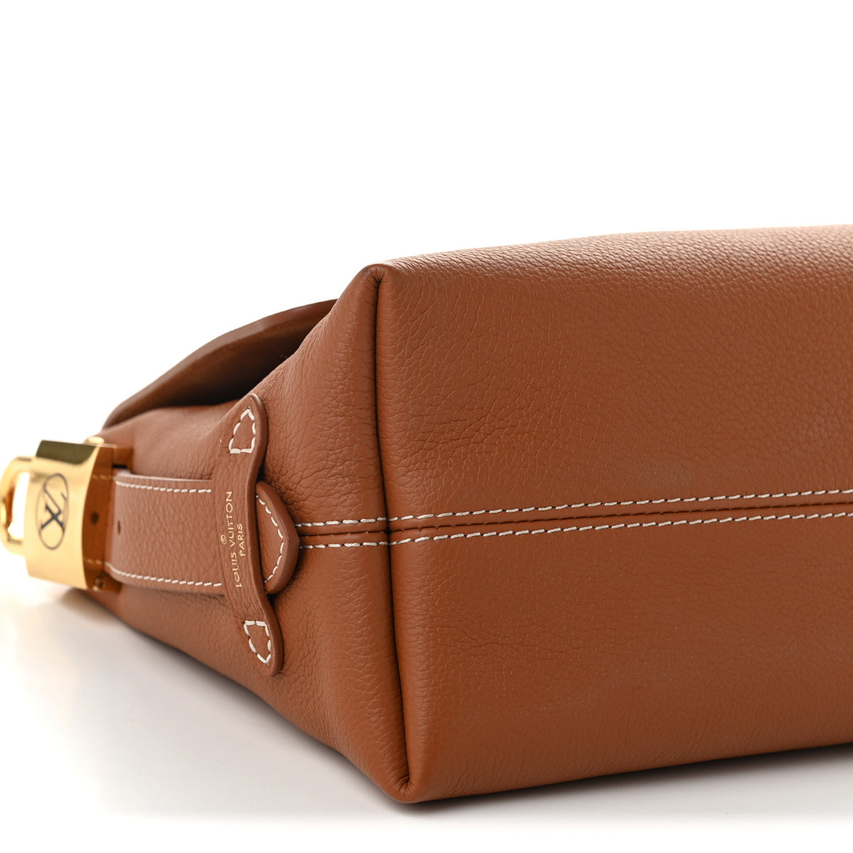Grained Calfskin Low Key Messenger Cognac