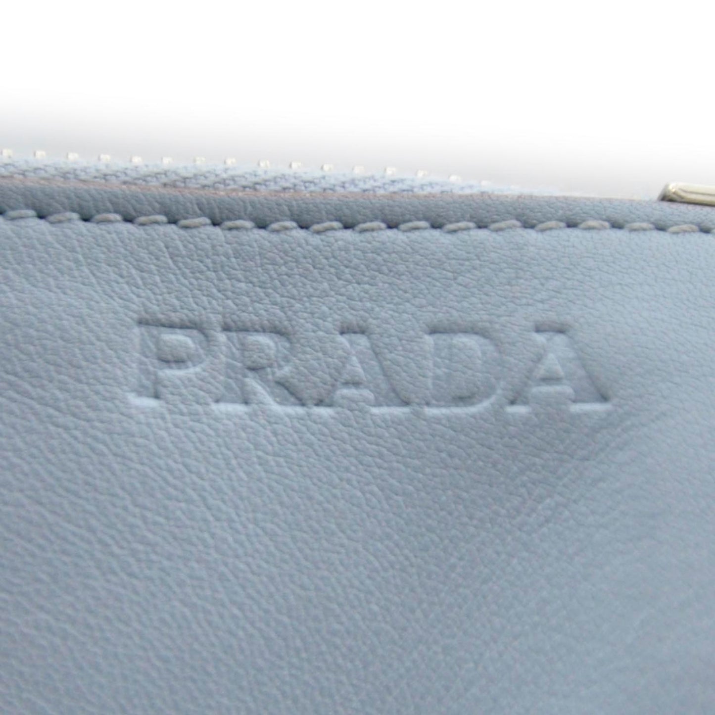 Leather Shoulder Bag Blue
