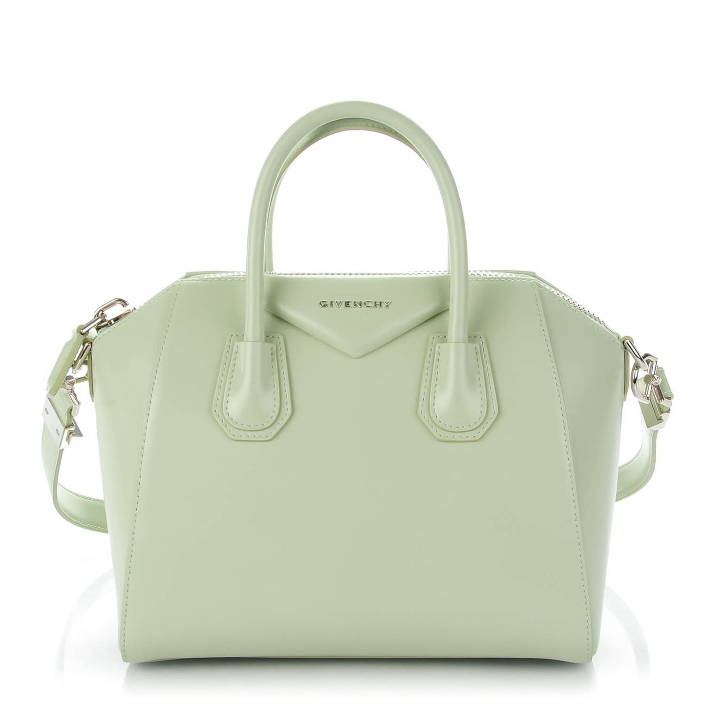 Smooth Calfskin Small Antigona Aqua Green