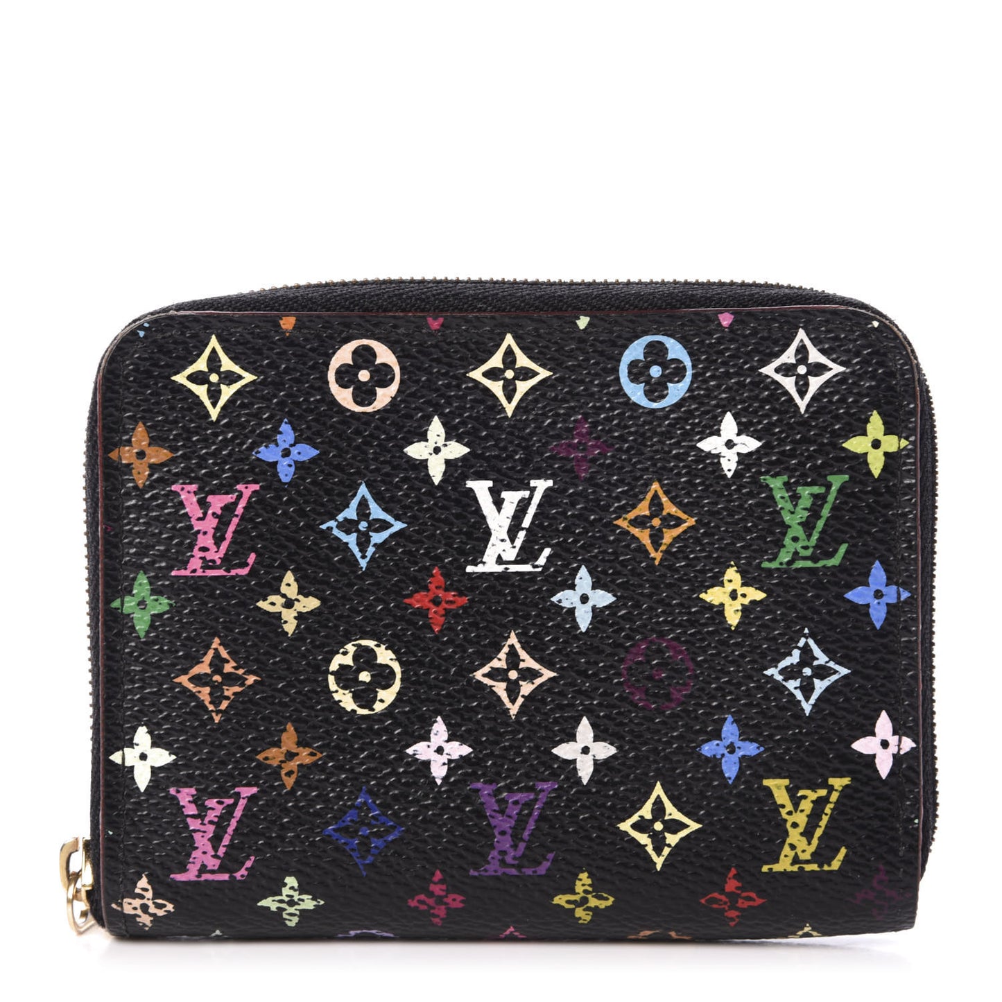 Monogram Multicolor Zippy Coin Purse Black