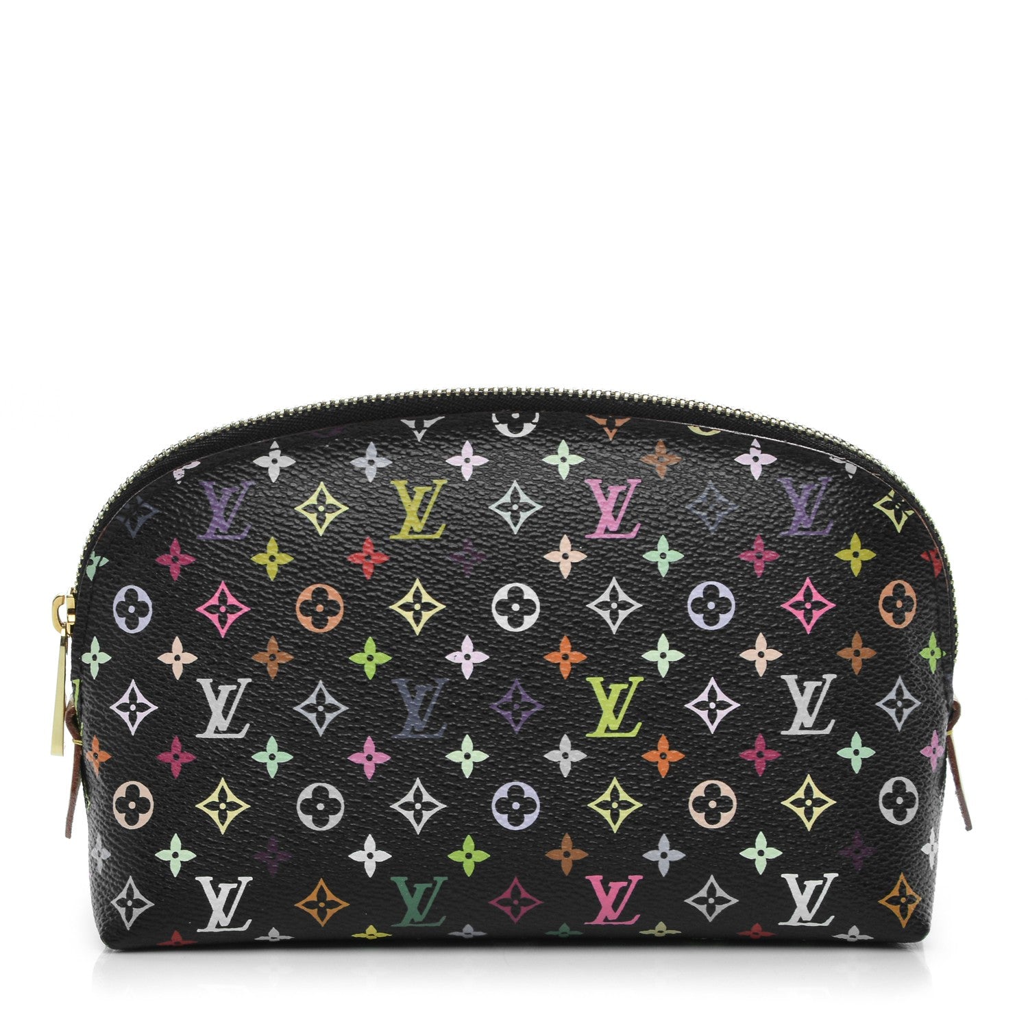 Louis Vuitton Monogram Multicolor Cosmetic Pouch Black Grenade 1 of 7