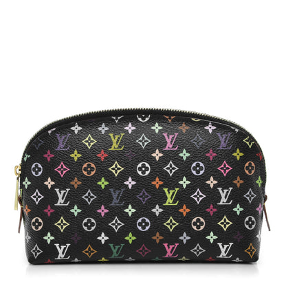 Louis Vuitton Monogram Multicolor Cosmetic Pouch Black Grenade 1 of 7