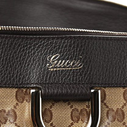 Gucci Crystal Monogram Large D Gold Hobo Dark Brown 8 of 15