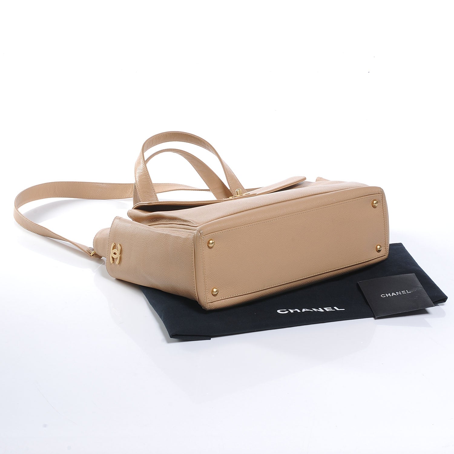 Chanel Caviar Shopper Tote Beige 4 of 7