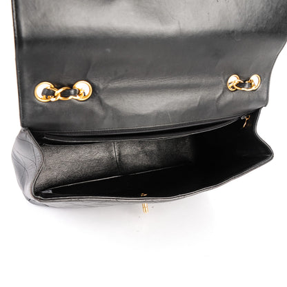 Chanel Lambskin Quilted Jumbo Single Flap Black 5 of 8