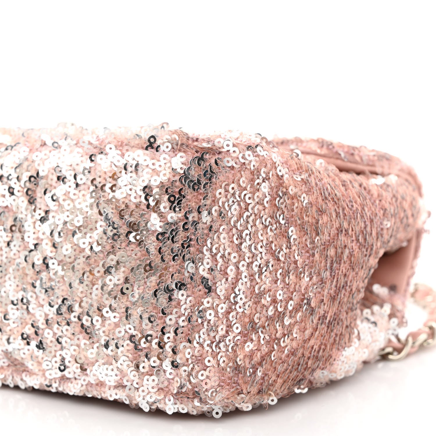Chanel Sequin Mini Flap Light Pink Silver 9 of 10