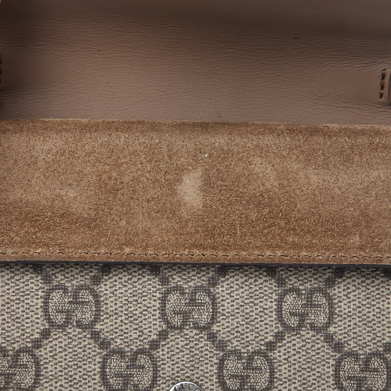 Gucci GG Supreme Monogram Super Mini Dionysus Shoulder Bag Taupe 7 of 8