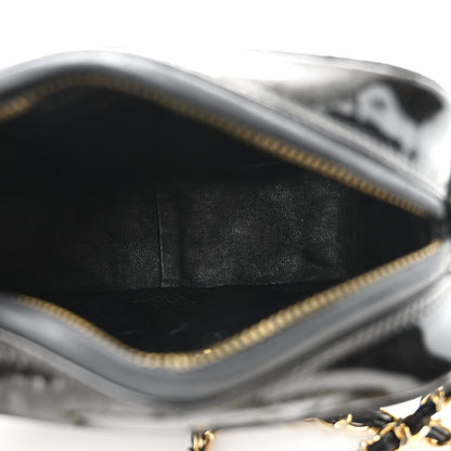 Chanel Patent Quilted Tassel Camera Case Black 5 of 11