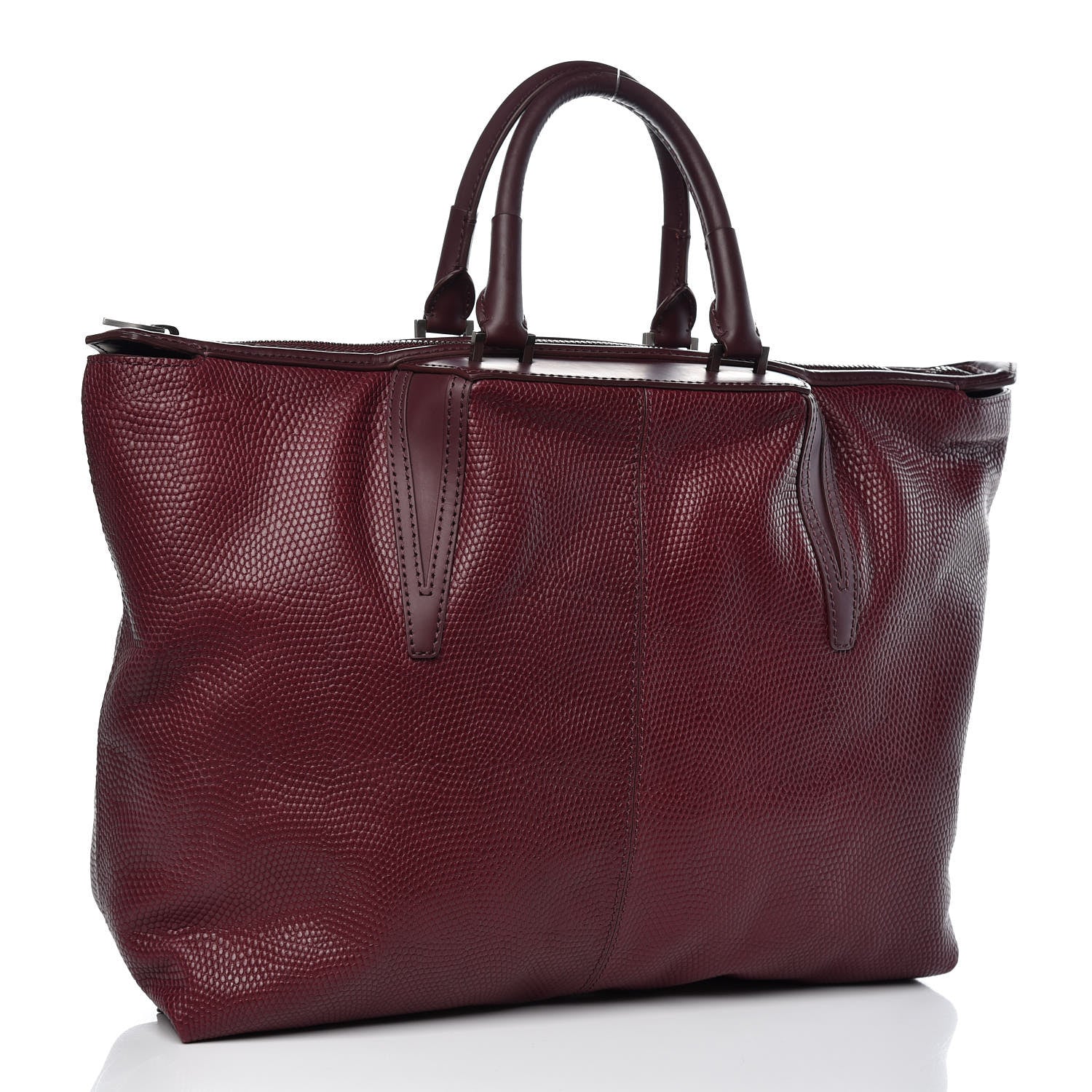 Alexander Wang Lizard Embossed Small Liner Tote Oxblood 3 of 9