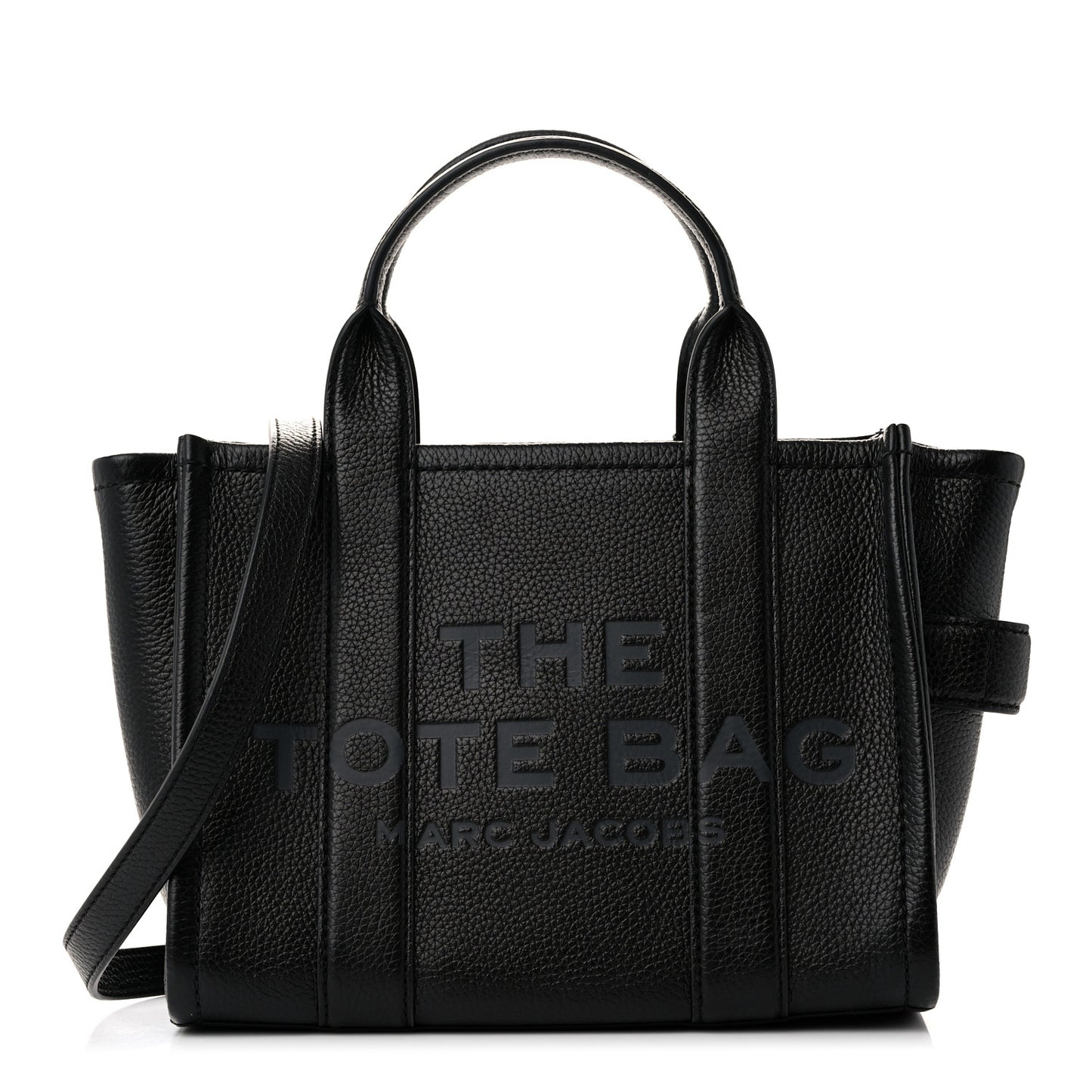 Grained Calfskin Small The Tote Bag Black