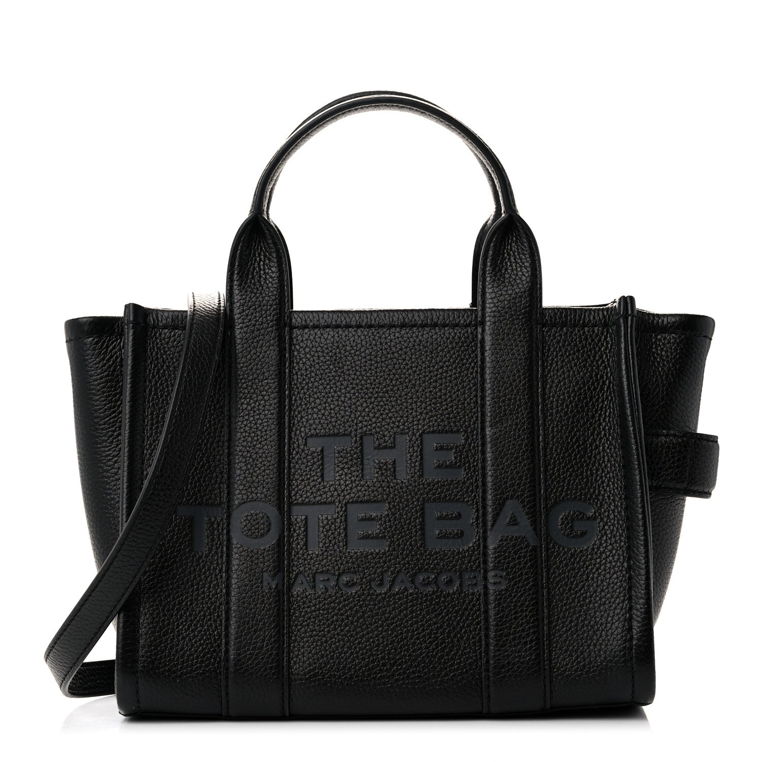 Marc Jacobs Grained Calfskin Small The Tote Bag Black 1 of 11