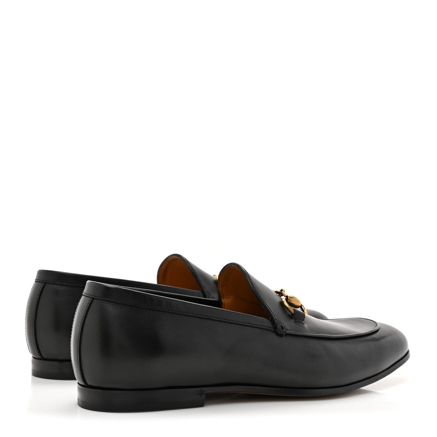Gucci Calfskin Horsebit Mens Jordaan Loafers 8 Black 4 of 12